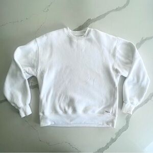 Aritzia TNA Cozy Fleece Boyfriend Crewneck